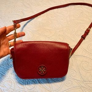 Tory Burch burgundy crossbody